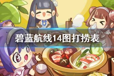 《碧蓝航线》14图打捞表 14章苏里高夜战掉落一览