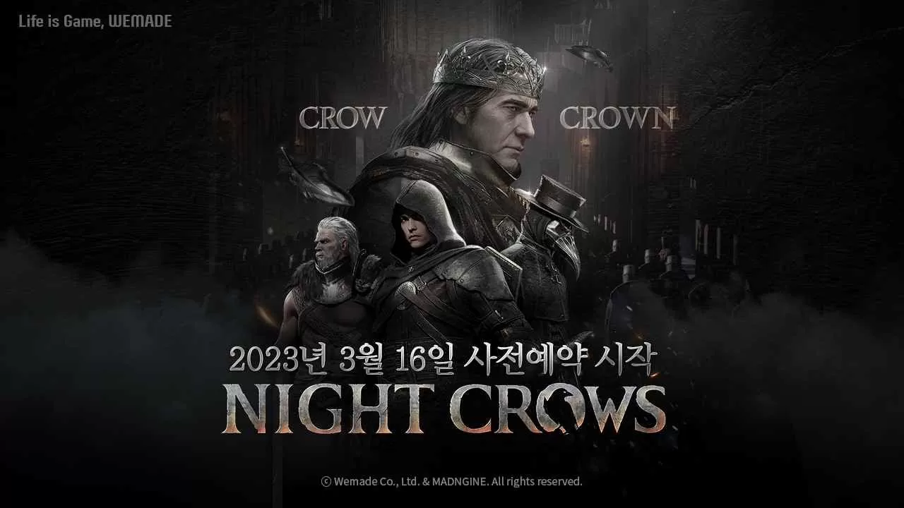 《Night Crows 夜鸦》事前预约启动!公开最新职业&世界观介绍影片